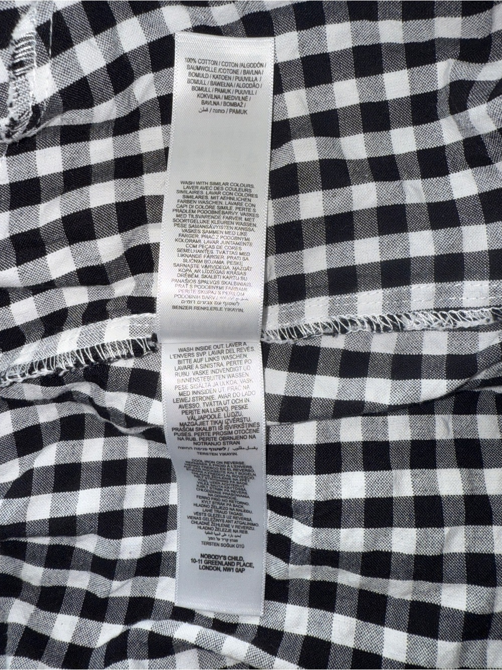 Nobody’s Child | Black Gingham Midi Skirt | 12 - Picture 10 of 10